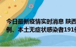 今日最新疫情实时消息 陕西11月15日新增本土确诊病例62例、本土无症状感染者191例