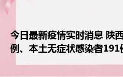 今日最新疫情实时消息 陕西11月15日新增本土确诊病例62例、本土无症状感染者191例