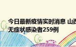 今日最新疫情实时消息 山西11月15日新增本土确诊66例、无症状感染者259例