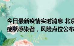 今日最新疫情实时消息 北京通州新增4例确诊病例和2例无症状感染者，风险点位公布