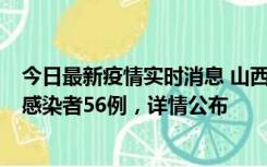 今日最新疫情实时消息 山西太原新增确诊病例8例、无症状感染者56例，详情公布