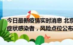 今日最新疫情实时消息 北京通州新增4例确诊病例和2例无症状感染者，风险点位公布