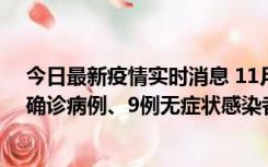 今日最新疫情实时消息 11月15日0-24时，宁波市新增5例确诊病例、9例无症状感染者，均为集中隔离点检出