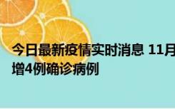 今日最新疫情实时消息 11月16日12时至17日12时，厦门新增4例确诊病例