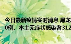 今日最新疫情实时消息 黑龙江11月17日新增本土确诊病例10例、本土无症状感染者312例