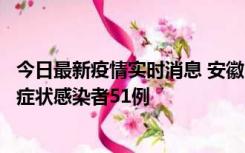 今日最新疫情实时消息 安徽11月17日新增确诊病例1例、无症状感染者51例