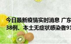 今日最新疫情实时消息 广东11月17日新增本土确诊病例1338例、本土无症状感染者9110例