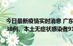 今日最新疫情实时消息 广东11月17日新增本土确诊病例1338例、本土无症状感染者9110例