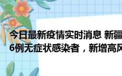 今日最新疫情实时消息 新疆喀什地区新增4例确诊病例、206例无症状感染者，新增高风险区7个