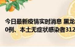 今日最新疫情实时消息 黑龙江11月17日新增本土确诊病例10例、本土无症状感染者312例