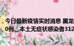 今日最新疫情实时消息 黑龙江11月17日新增本土确诊病例10例、本土无症状感染者312例