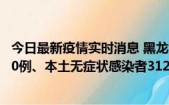 今日最新疫情实时消息 黑龙江11月17日新增本土确诊病例10例、本土无症状感染者312例