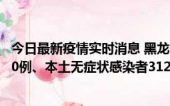 今日最新疫情实时消息 黑龙江11月17日新增本土确诊病例10例、本土无症状感染者312例