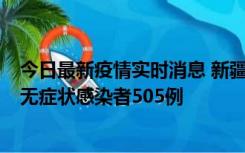 今日最新疫情实时消息 新疆乌鲁木齐市新增确诊病例18例、无症状感染者505例