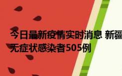 今日最新疫情实时消息 新疆乌鲁木齐市新增确诊病例18例、无症状感染者505例