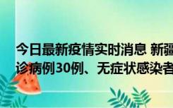 今日最新疫情实时消息 新疆维吾尔自治区11月18日新增确诊病例30例、无症状感染者998例