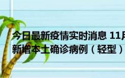 今日最新疫情实时消息 11月18日8时至24时，济南市报告新增本土确诊病例（轻型）17例、无症状感染者60例