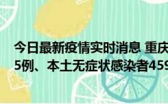 今日最新疫情实时消息 重庆11月18日新增本土确诊病例145例、本土无症状感染者4599例