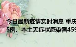 今日最新疫情实时消息 重庆11月18日新增本土确诊病例145例、本土无症状感染者4599例