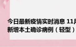 今日最新疫情实时消息 11月18日8时至24时，济南市报告新增本土确诊病例（轻型）17例、无症状感染者60例