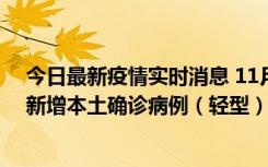 今日最新疫情实时消息 11月18日8时至24时，济南市报告新增本土确诊病例（轻型）17例、无症状感染者60例