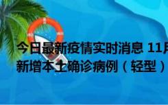 今日最新疫情实时消息 11月18日8时至24时，济南市报告新增本土确诊病例（轻型）17例、无症状感染者60例