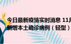 今日最新疫情实时消息 11月18日8时至24时，济南市报告新增本土确诊病例（轻型）17例、无症状感染者60例