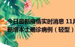 今日最新疫情实时消息 11月18日8时至24时，济南市报告新增本土确诊病例（轻型）17例、无症状感染者60例