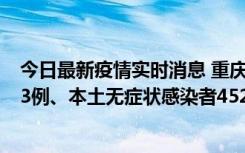 今日最新疫情实时消息 重庆11月19日新增本土确诊病例183例、本土无症状感染者4527例