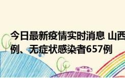 今日最新疫情实时消息 山西11月19日新增本土确诊病例81例、无症状感染者657例