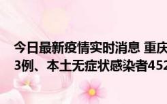 今日最新疫情实时消息 重庆11月19日新增本土确诊病例183例、本土无症状感染者4527例