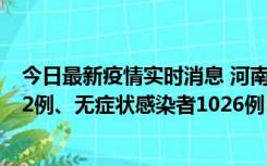 今日最新疫情实时消息 河南11月19日新增本土确诊病例192例、无症状感染者1026例