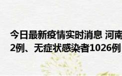 今日最新疫情实时消息 河南11月19日新增本土确诊病例192例、无症状感染者1026例