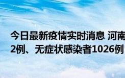 今日最新疫情实时消息 河南11月19日新增本土确诊病例192例、无症状感染者1026例