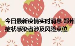 今日最新疫情实时消息 郑州通报新增新冠肺炎确诊病例和无症状感染者涉及风险点位