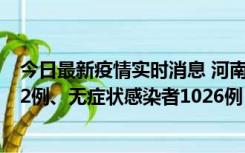 今日最新疫情实时消息 河南11月19日新增本土确诊病例192例、无症状感染者1026例