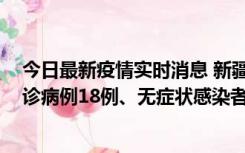 今日最新疫情实时消息 新疆维吾尔自治区11月20日新增确诊病例18例、无症状感染者893例