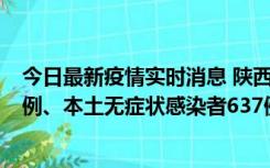 今日最新疫情实时消息 陕西11月20日新增本土确诊病例29例、本土无症状感染者637例