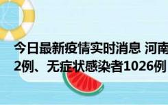 今日最新疫情实时消息 河南11月19日新增本土确诊病例192例、无症状感染者1026例