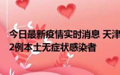 今日最新疫情实时消息 天津昨日新增6例本土确诊病例、192例本土无症状感染者