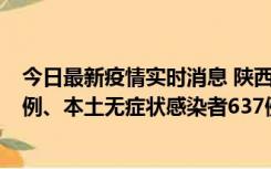 今日最新疫情实时消息 陕西11月20日新增本土确诊病例29例、本土无症状感染者637例