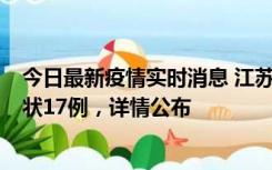 今日最新疫情实时消息 江苏镇江：丹阳新增确诊6例、无症状17例，详情公布