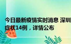 今日最新疫情实时消息 深圳11月20日新增本土确诊6例、无症状14例，详情公布