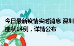 今日最新疫情实时消息 深圳11月20日新增本土确诊6例、无症状14例，详情公布