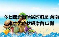 今日最新疫情实时消息 海南11月20日新增本土确诊病例4例、本土无症状感染者12例