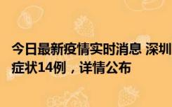 今日最新疫情实时消息 深圳11月20日新增本土确诊6例、无症状14例，详情公布