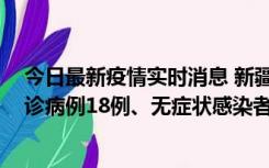 今日最新疫情实时消息 新疆维吾尔自治区11月20日新增确诊病例18例、无症状感染者893例