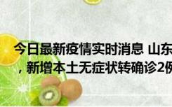 今日最新疫情实时消息 山东11月20日新增本土“24+647”，新增本土无症状转确诊2例