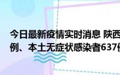 今日最新疫情实时消息 陕西11月20日新增本土确诊病例29例、本土无症状感染者637例