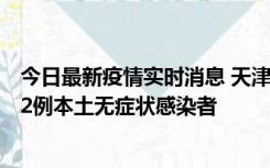 今日最新疫情实时消息 天津昨日新增6例本土确诊病例、192例本土无症状感染者